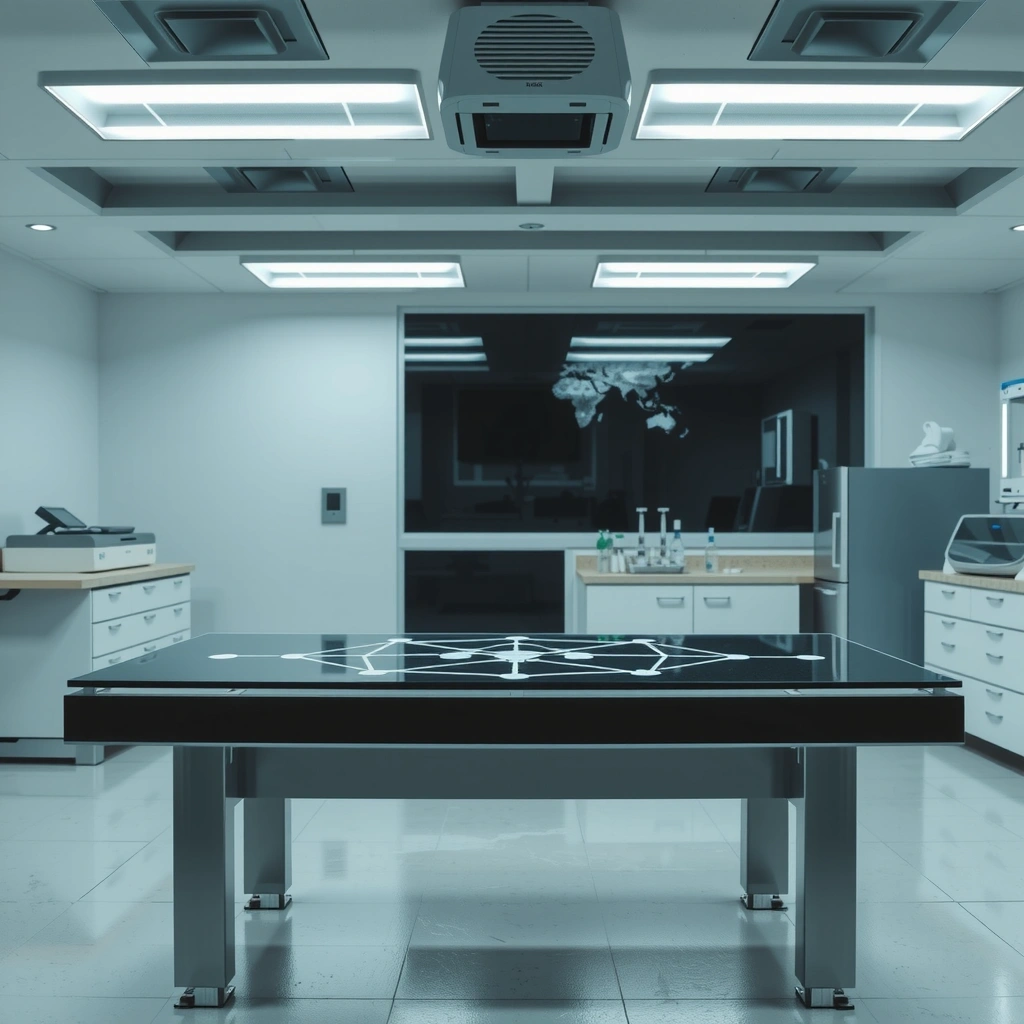 Digital projection of node connections